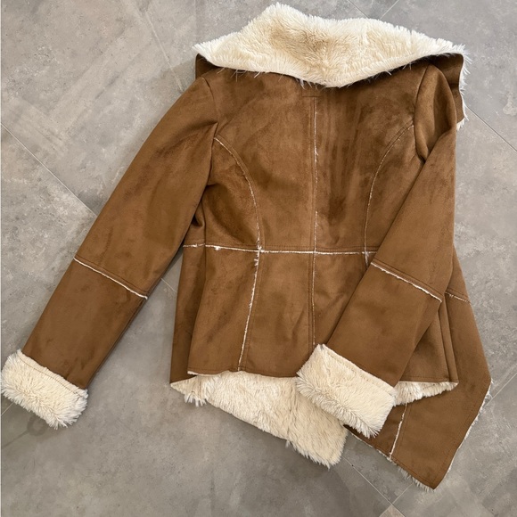 Me Jane Faux Suede & Fur Jacket Size M - Picture 7 of 7